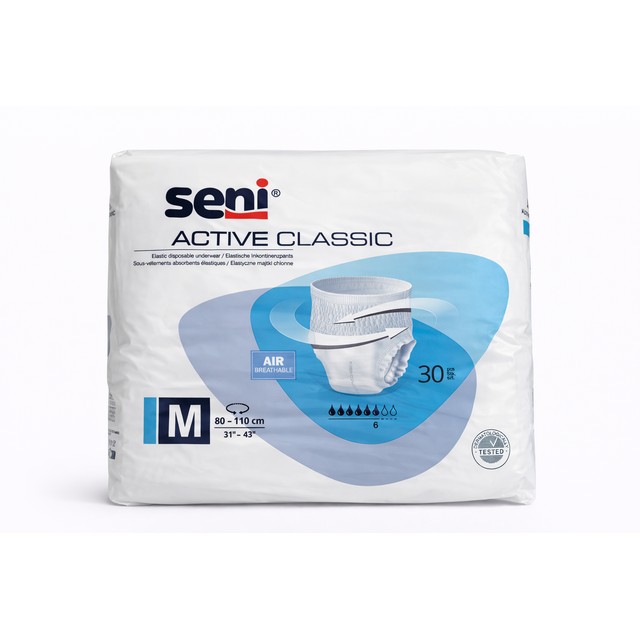 Seni Active Classic Pants, 30 Stück, M