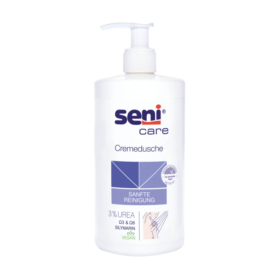Seni Care Cremedusche 3% Urea, 500 ml